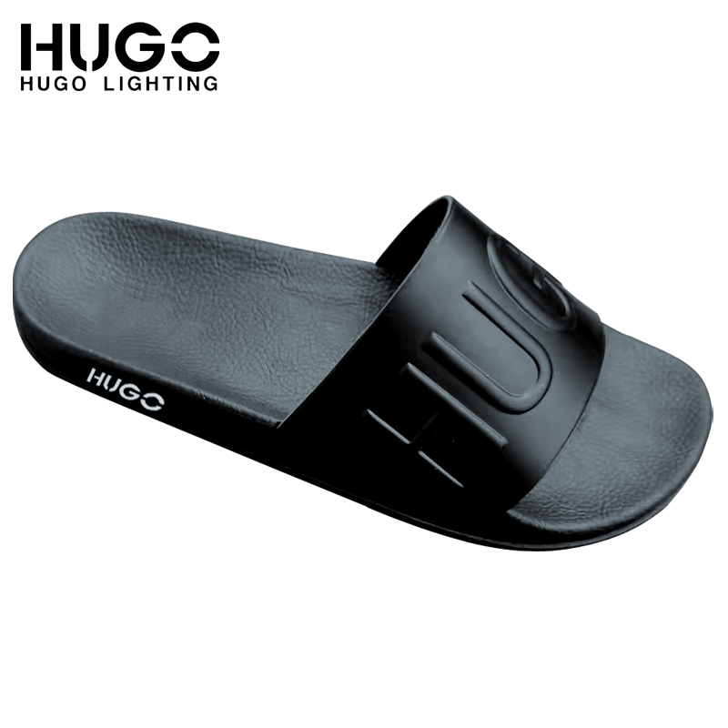 Hugo 2021 new slippers men's summer fashion outer wear Korean style trendy sandals soft bottom outdoor beach shoes non-slip flip flops