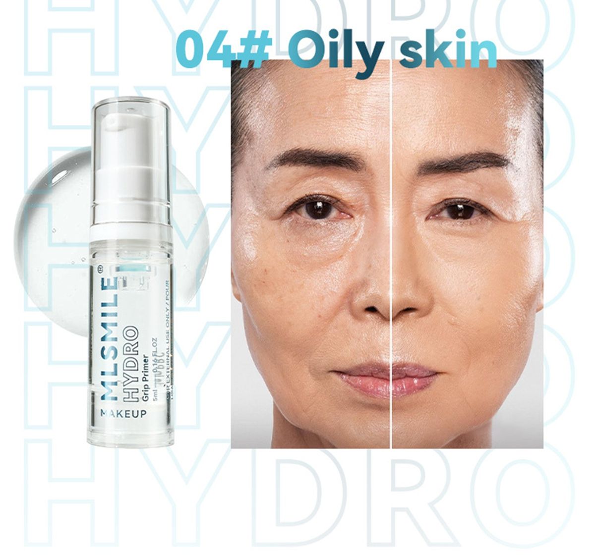 MLSMILE cross-border special moisturizing makeup front cream light, transparent, moisturizing and priming gel skin color brightening makeup front gel