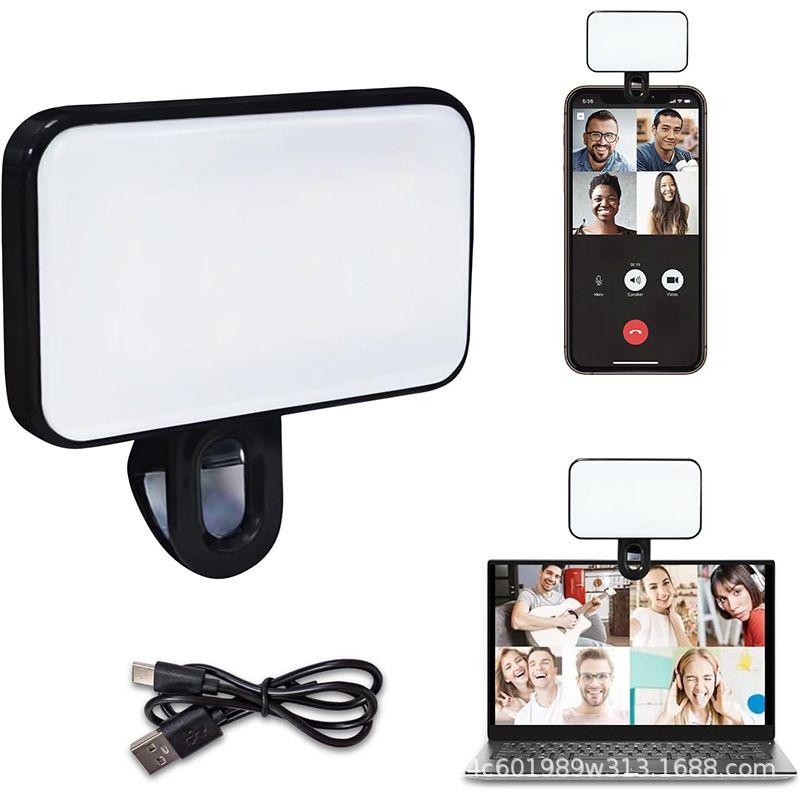 Portable mobile phone photo fill light, selfie handheld pocket RGB photography fill light, outdoor mini fill light CRRSHOP Mobile phone fill light free shipping