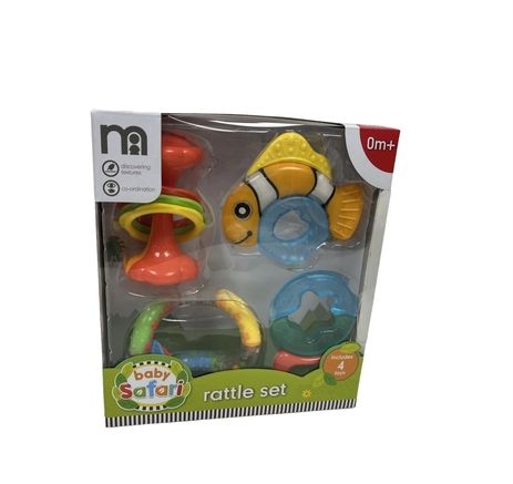 Baby Safari Rattle Set 4 Toys 