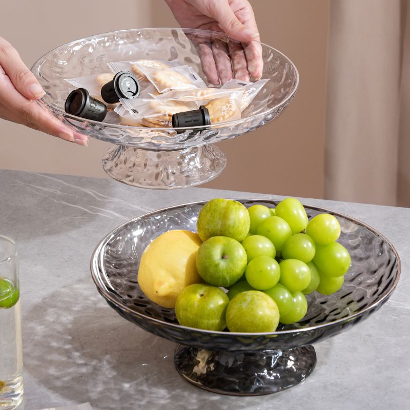 8922 Fruit Cookware Kitchen Salad Plate Dish Glass Bowl Glass Plate