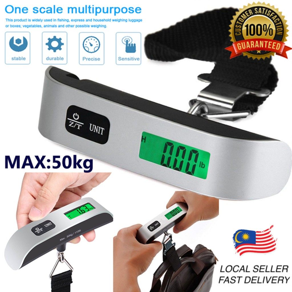 GOLDENMA Multifunctional Digital Fishing Hanging Scale Mini Handy Pocket Portable Digital Luggage Scale 40kg / 10g