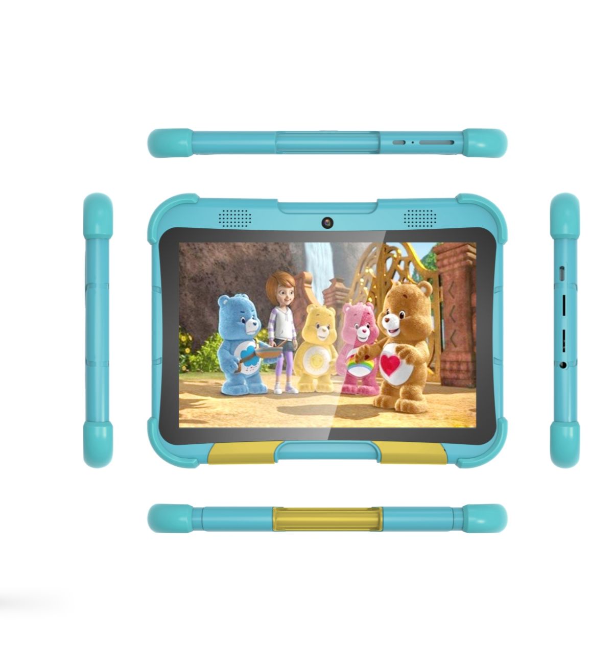 32GB Storage 8 Inch Children Smart Tablet Anti-shock Shockproof Frame Kids Early Education Machine All-in-one English Enlightenment Learning Tablet Suitable for Toddlers