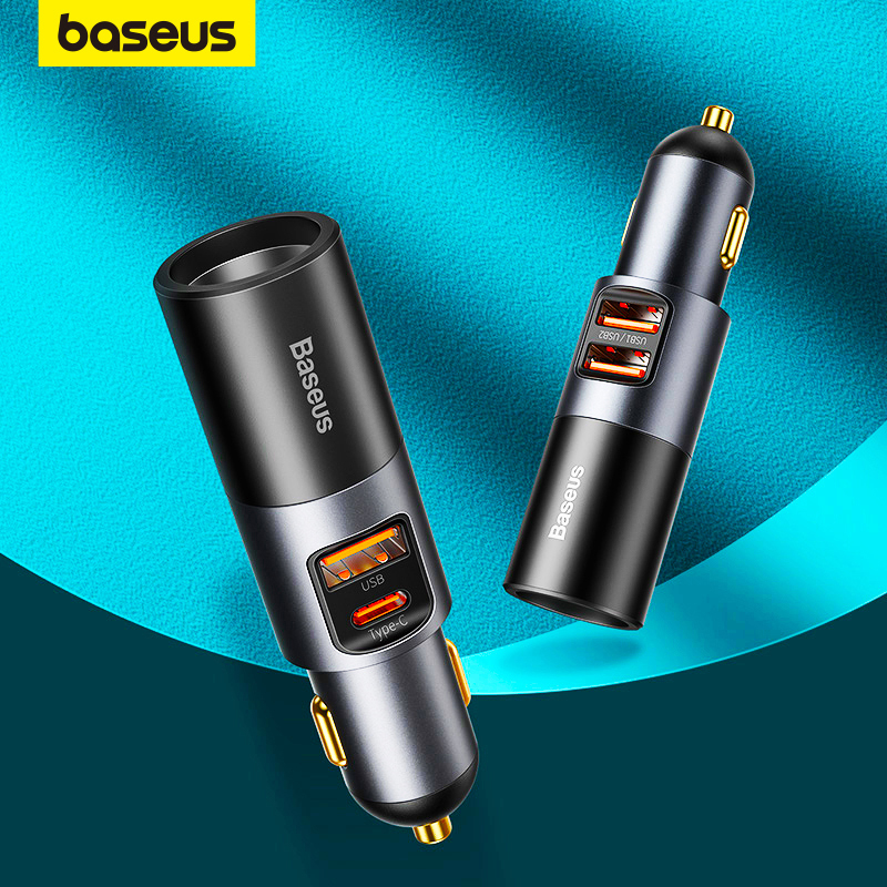 Baseus 120W Car Charger QC 3.0 PD 3.0 USB Phone Car Charger For iPhone 14 13 12 11 Pro Max Samsung Xiaomi Mobile Phone Charger