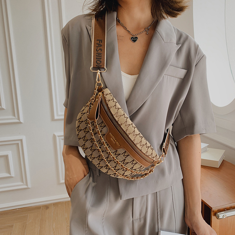 Women's Spring/Summer New Fashion Casual Versatile Small Waistpack Adjustable Shoulder Strap Single Shoulder Crossbody Bag
