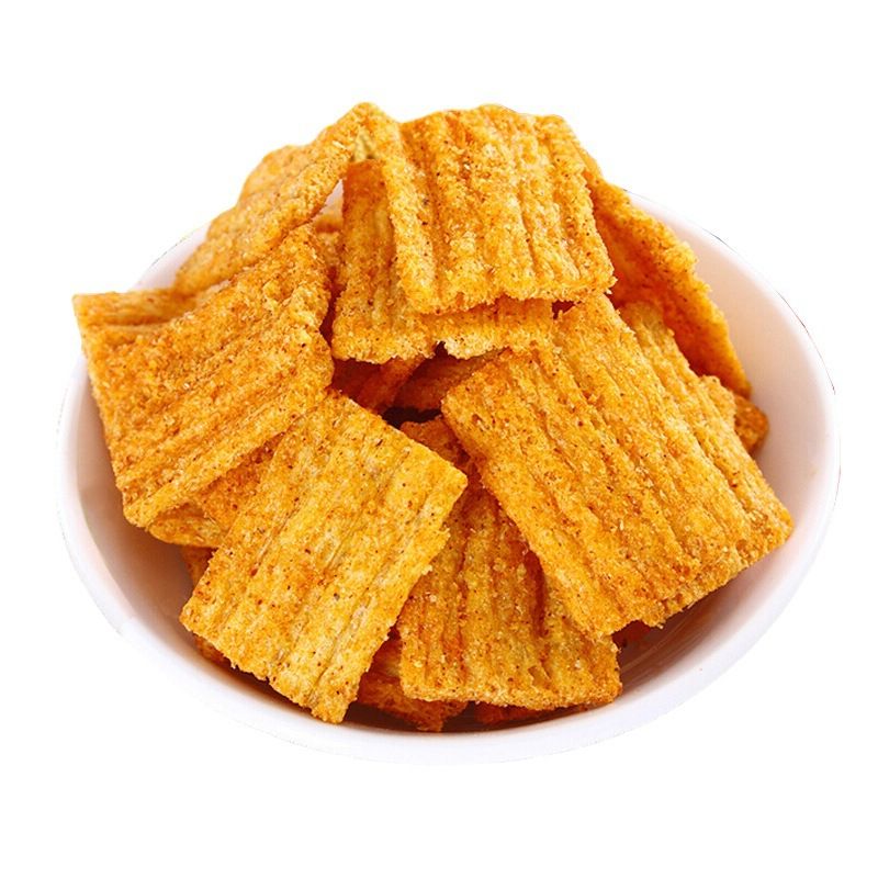 10 packs Crispy Xiaomi, Guoba, Potato Chips, Snacks, and Snacks - Internet famous puffed food CRRSHOP food nibble snack spicy