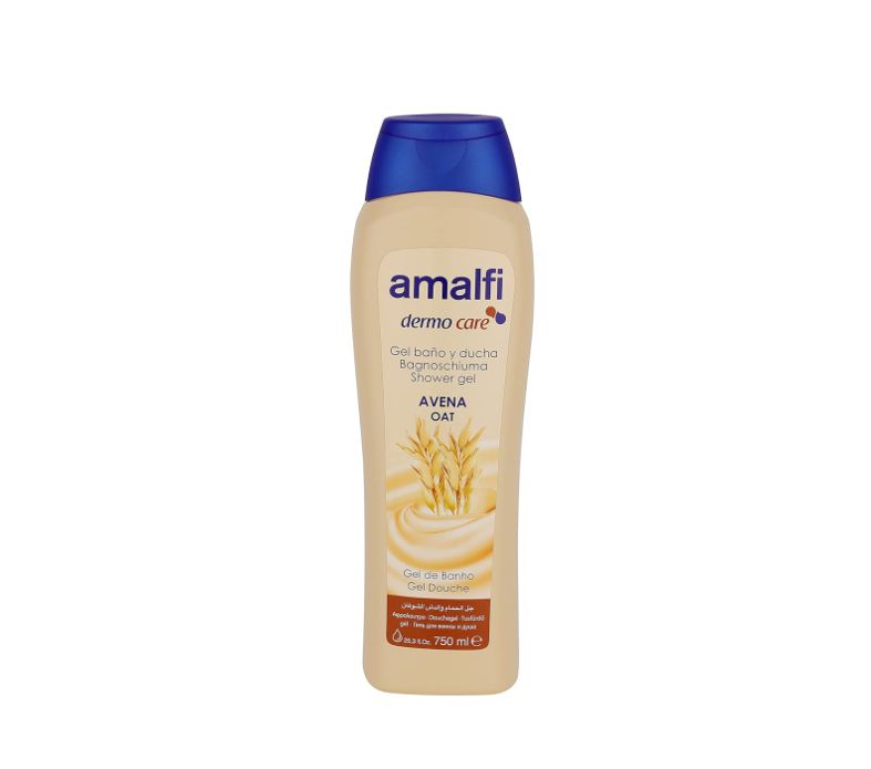 Amalfi Dermo Care Avena Oat Shower Gel - Creamy texture and soft foam in the shower - 25,3 Fl Oz 750ML