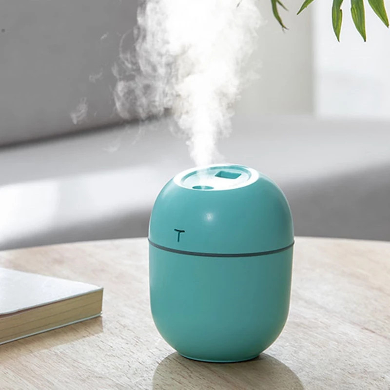 New 220ML Mini Ultrasonic Air Humidifier Aroma Essential Oil Diffuser for Home Car USB Fogger Mist Maker With LED Night Lamp