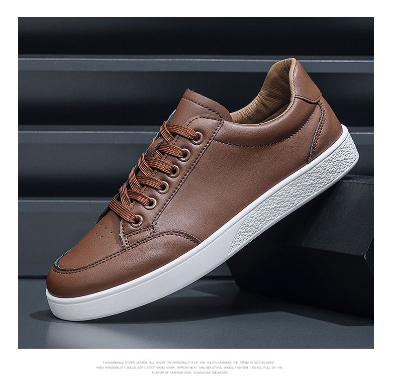 2024 autumn new men's shoes street board shoes Male Korean version student men's small white shoes Fashion casual shoes Fashion shoes G138