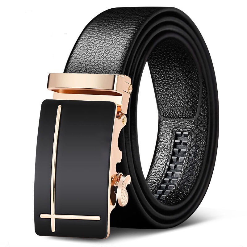 Men Belts Automatic Buckle Belt Genune Leather Good Quality Belts For Men Leather Strap Casual Buises for Jeans