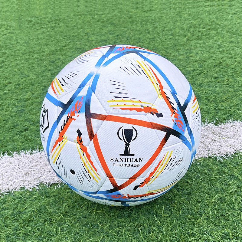 XBZQ-1 PU Material Wear-resistant Durable Standard Size 5 Soccer Regular 11 Player Football Field Ball Youth Training Ball