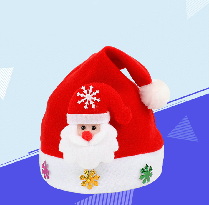 Christmas Hat Christmas Ornaments Adult Children Santa Hat Christmas Hats for Christmas New Year Festive Holiday Party Supplies