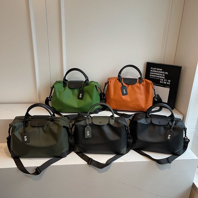 PE Film Travel Bag Large Capacity Luggage Bag Business Trip Storage Crossbody Yoga Fitness Sports Handbag
