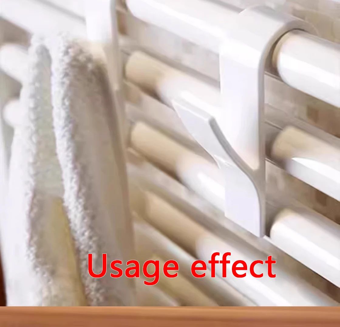 Multi-Purpose Heating Hook Coat Hook Towel Rack Radiator Bracket Bathroom Hook Clothes Hanger Soft Scarf Rack Towel Rack 4 Pcs