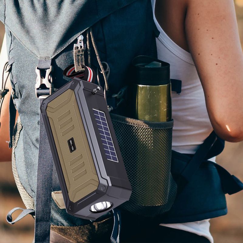 Dual solar bluetooth speaker wireless speaker multifunctional outdoor portable desktop wireless card small speaker