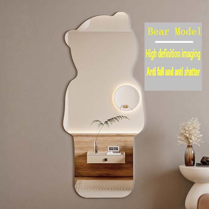Mirror acrylic high-definition self-adhesive dressing mirror fitting mirror does not deform creative irregular soft mirror home bedroom