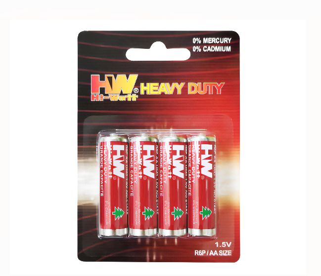 HW Heavy Duty Carbon Zinc R03 Carbon Zinc AAA UM4 R03 high energy high quality HW batteries