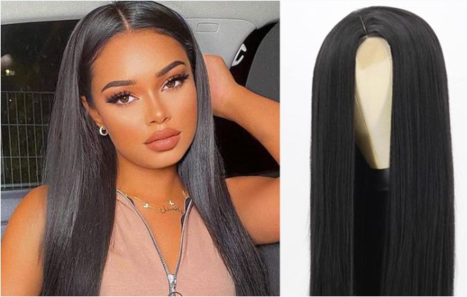 18'' Lace Front Wigs Human Hair Pre Plucked Glueless Transparent Frontal Lace Bob Wig Human Hair Straight Bob Wigs for Black Women with Baby Hair