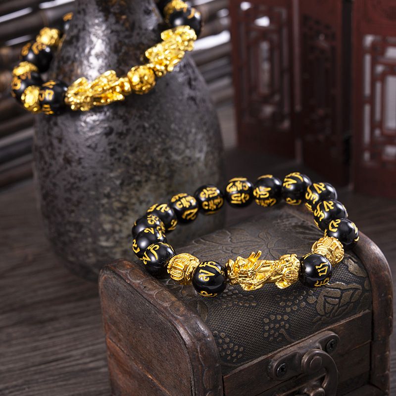 Feng Shui Black Obsidian Wealth Bracelet