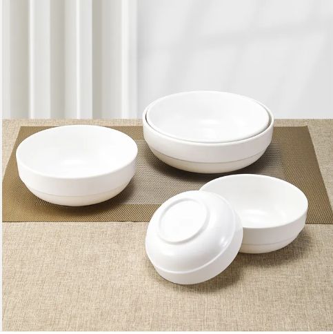 Small White Ceramic Round Bowl Factory Price Small Size Porcelain Bowl Dinnerware Bulk Ceramic Bowls T-30