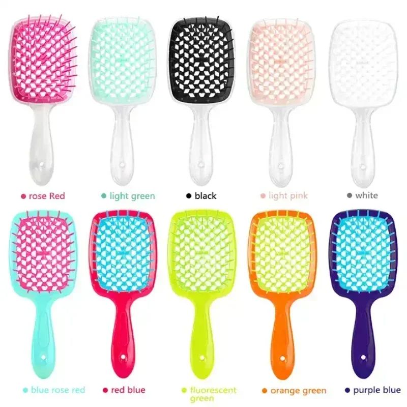 Air Cushion Comb Tangled Hair Comb Hair Brush Massage Anti-static Hollow Out Wet Curly Hair Brushes Barber Styling Tool
