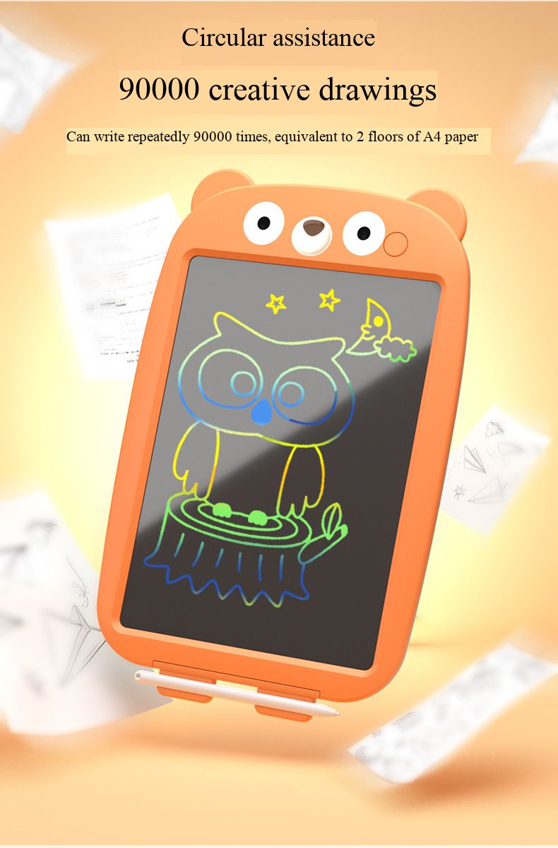 Children’s LCD Writing Tablet, Kids Small Blackboard, Baby Colorful Graffiti Electronic Drawing Pad, Toddler Erasable Handwriting Toy, Safe Eye-Protection Electronic Doodle Board