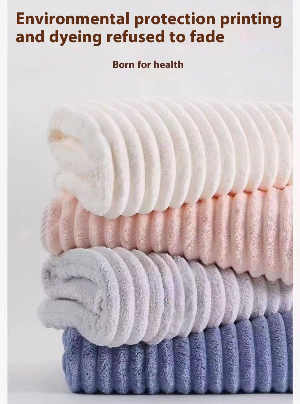 Extra Large Bath Towels 70 x 140 CM,30 x 60 CM, Coral Fleece, Larger & Lighter Weight, Quicker to Dry, Super Soft and Absorbent, Perfect for Bathroom, Pink