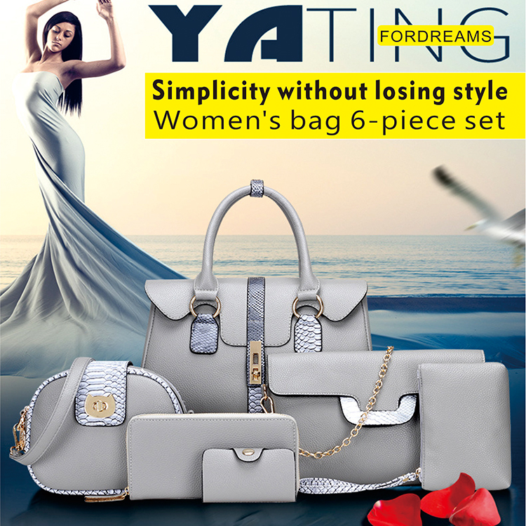 Female bag and mother bag 6-piece fashion one-shoulder female bag messenger bag handbag