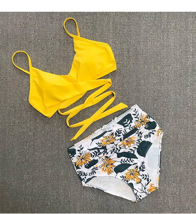 21520 Women Wrap Bikini Set Push Up High Waisted 2 Piece Swimsuits