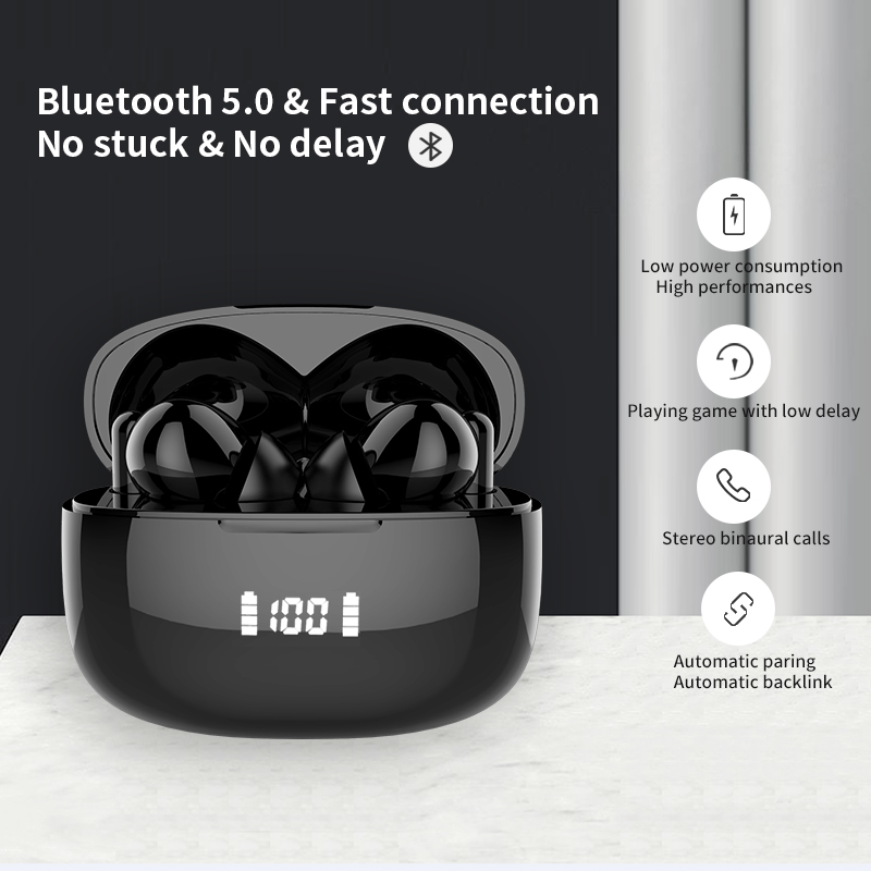 Wireless Earphones IPRO K1Pro Sports In-Ear TWS Earbuds HD Stereo For Xiaomi fone auriculares Headphone Black