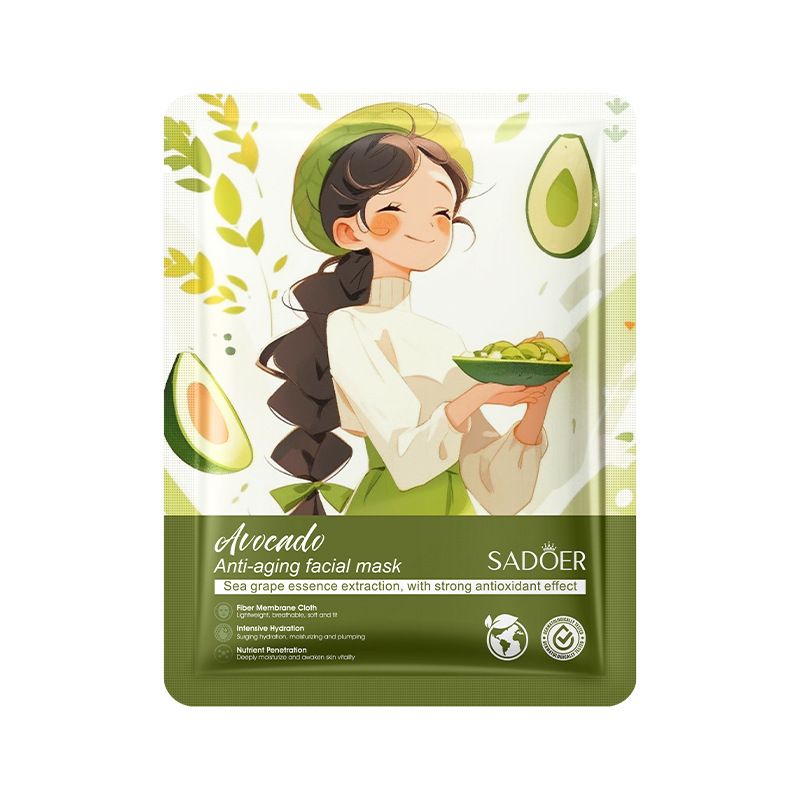 SADOER Fruits & Flowers, Rose, Aloe Vera, Blueberry ,Strawberry ,Honey, Peach ,Avocado ,Coconut, Moisturizing Nourishing Whitening Beauty Moisturizing Skin Care Mask