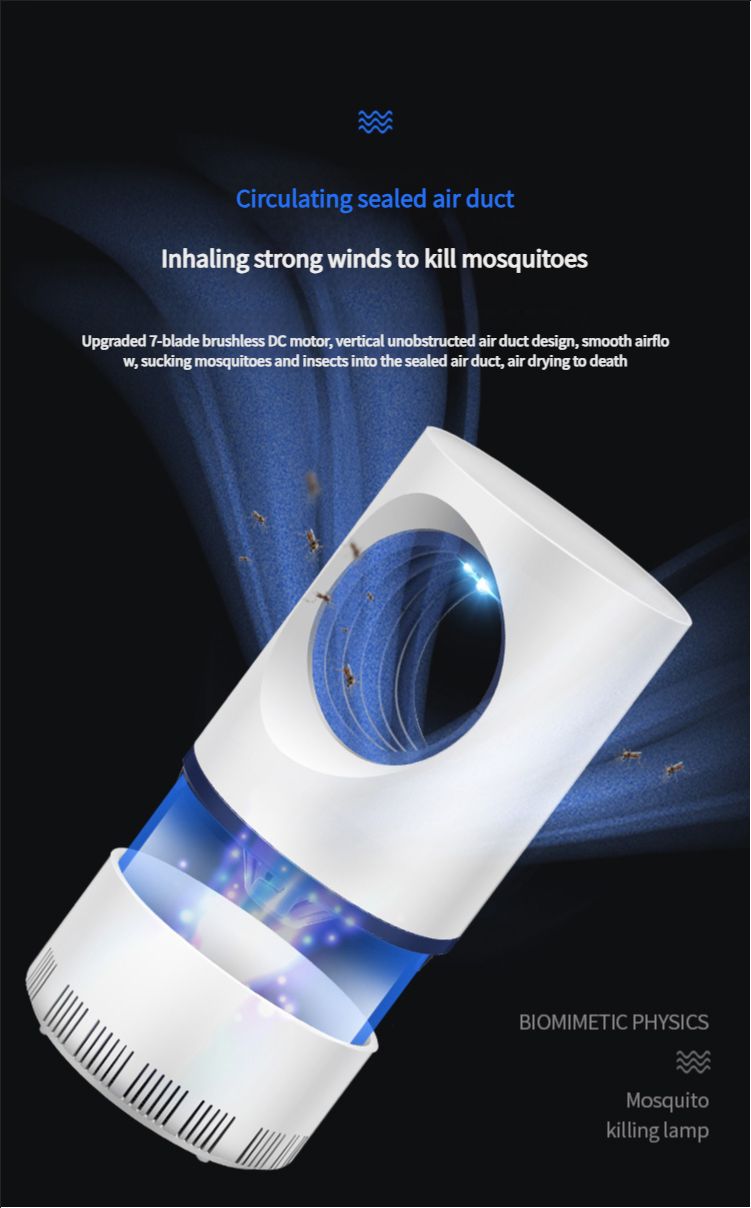 Photocatalyst Small Sky Eye Mosquito Repellent USB Pregnant Blue Light LED Inhalation Mosquito Repellent