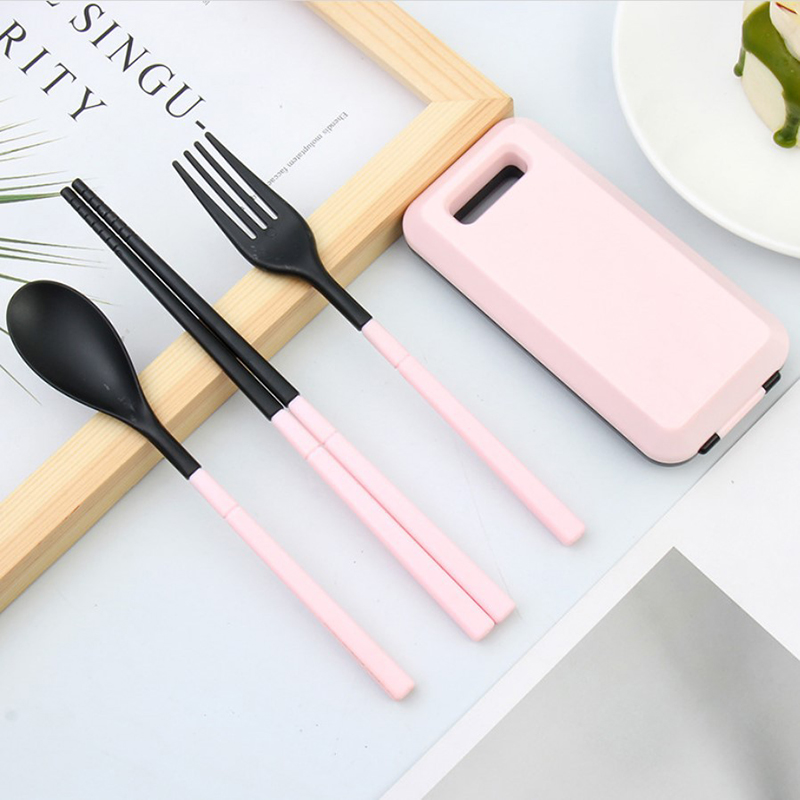 006B03 1box Color Portable Cutlery Set