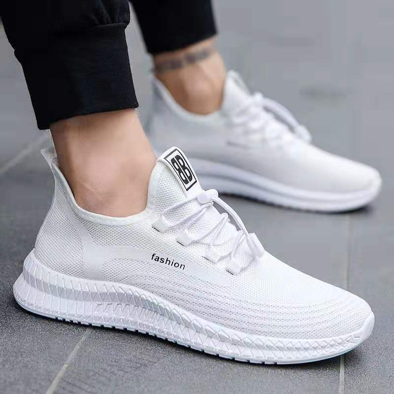 Men's Spring Summer New Breathable Mesh Running Shoes Soft Soled Non-Slip Walking Shoes
