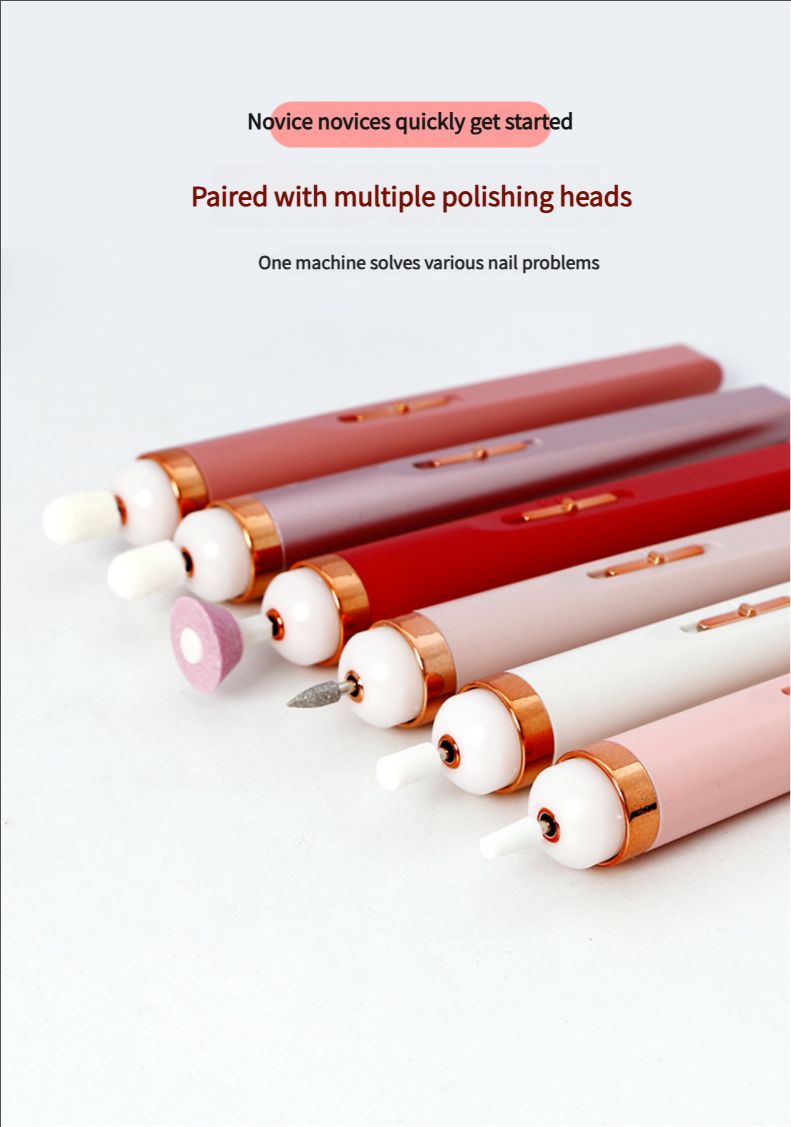 [Nail Care] Portable nail polisher, nail polish remover, electric mini nail polisher with light