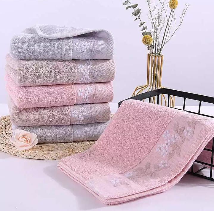  Cotton Double Jacquard Bath Towel Set Printed Compressed for Adults-Includes Gauze Face Towel Couple Towel 2 pieces set