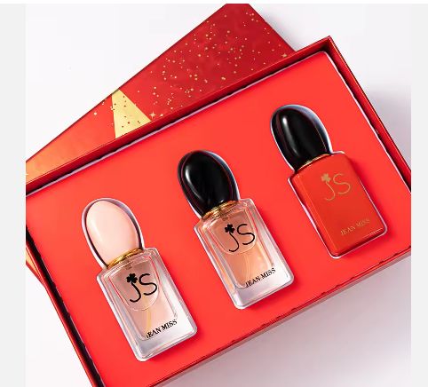 30ml x 3Pcs JS Women's Perfume Original Brand Lasting Light Fragrance Natural Three-piece 30ml*3 Cheap Ladies Perfume Set