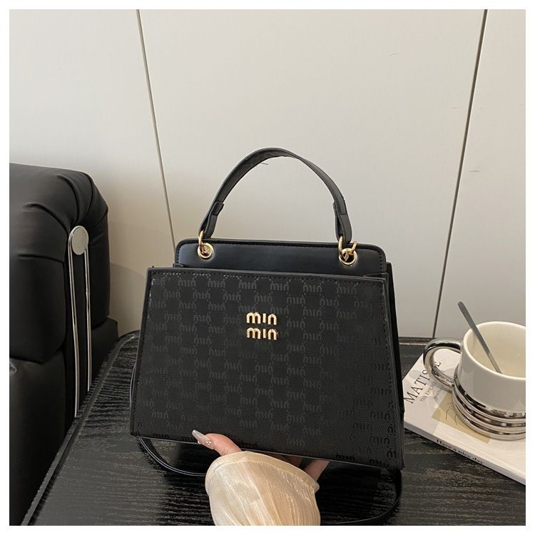 Women Simple Casual Small Square Bag, Fashion Letter Print Crossbody Handbag, Versatile Ladies Shoulder Purse for Daily Outing
