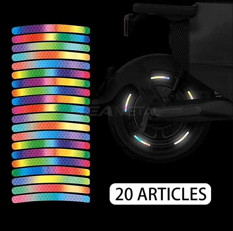 Hub stickers for car wheels