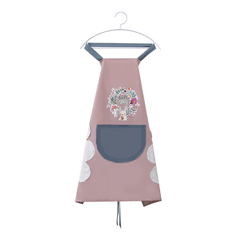 2515 Apron Home Kitchen Waterproof and Oilproof Workwear Summer Thin Dining Aprons Cooking Apron Apron Dress
