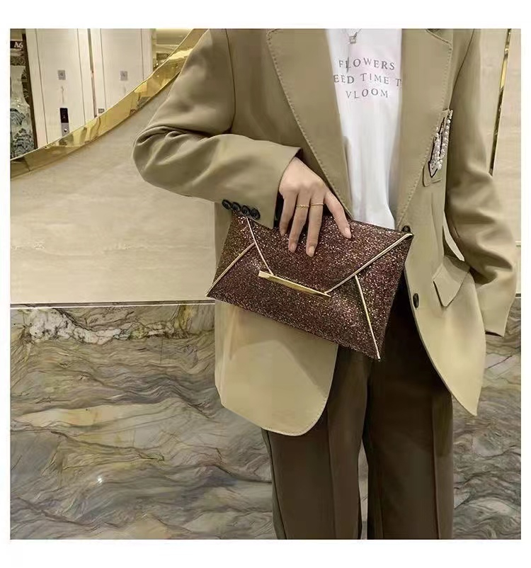 Women's Clutch Bags Fashion bright diamond Square Bag 