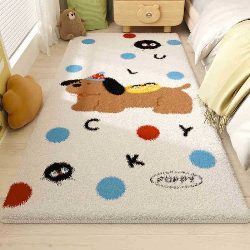 40*120cm,50*120cm,60*160cm,80*180cm,80*200cm Cartoon bedroom bedside carpet, dirt resistant carpet CRRSHOP Children's room carpet, bedroom thick plush pad free shipping mat