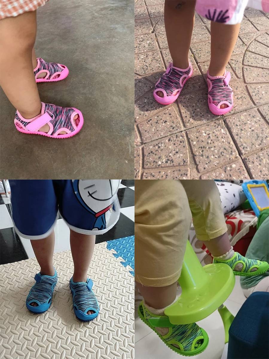 Boys Girls Sandals Childrens Aqua Sport Sandals Soft Non-slip Shoes Kids Outdoor Beach Water Shoes