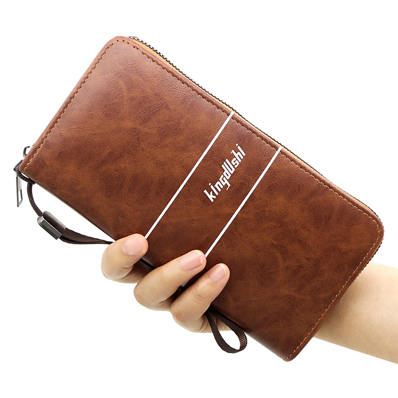 1889-3 New Men's Wallet High end Exquisite Large Capacity Long Wallet Fashion Zipper Business card holder