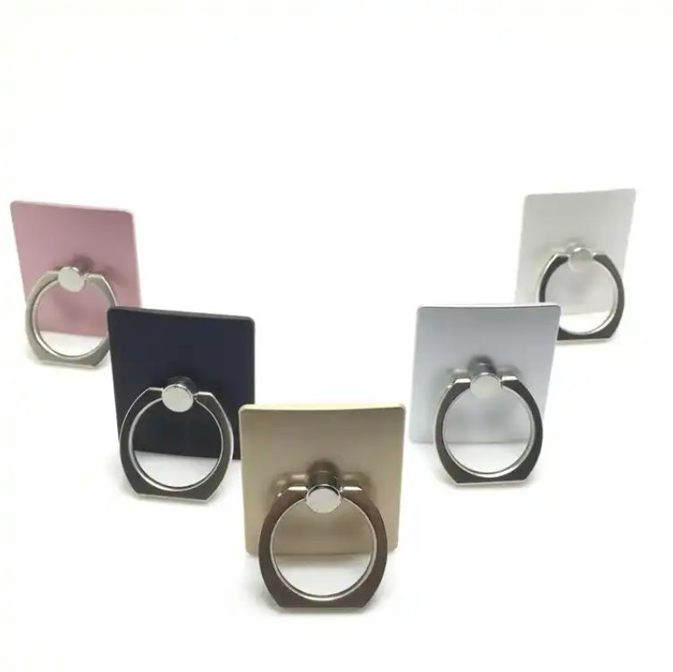 Phone Ring Grip Finger Holder Stand -  Safe and Secure Grip - Compact and slim design (6.1mm) - Rotates 360 degrees and swivels 180 degrees - Ring Phone Holder