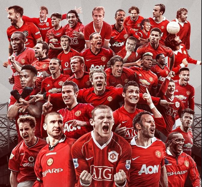 European And American Manchester United Fans Embroidered Knitted Woolen Cap Warm And Versatile C Ronaldo Fans Winter Hat Red one size