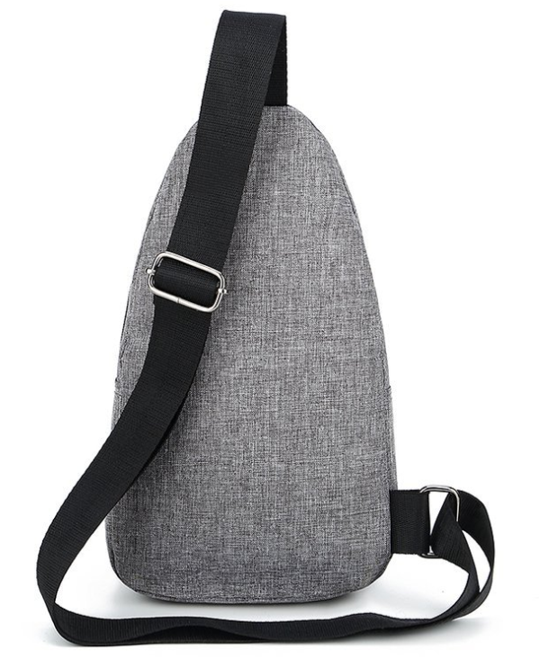 New chest bag men's bag Korean version of the shoulder diagonal bag luminous Oxford cloth bag outdoor leisure USB port