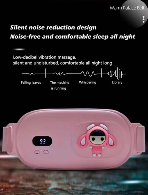 Lady Heating Relieve Period Cramp Pain Heating Massager Warm The Palace Massage Belt Palace Warming Belt