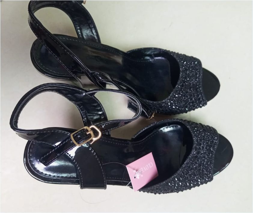 Ankle buckle shiny latest women heels ladies high heel shoes-high-heeled shoes fashion rhinestone sandals 14cm model stage shoes

