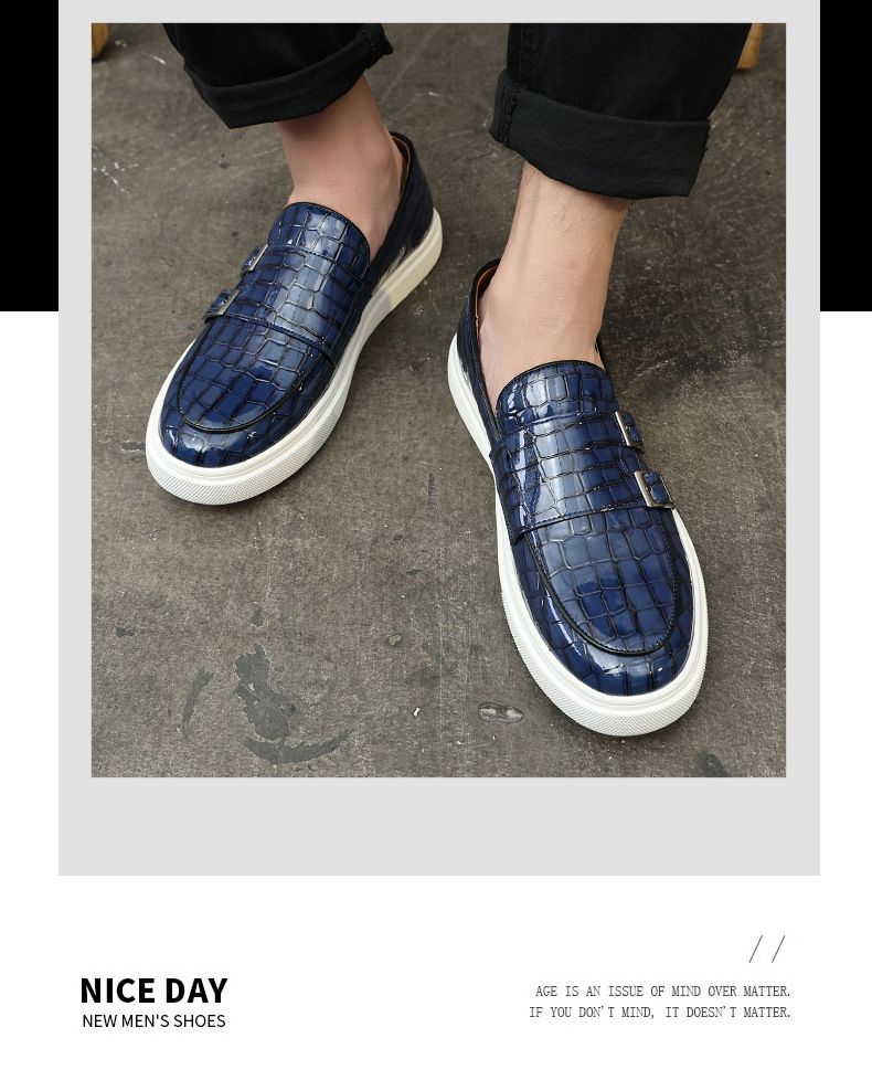 Men's summer breathable 2025 new style casual one-step loafers, men's business formal leather shoes